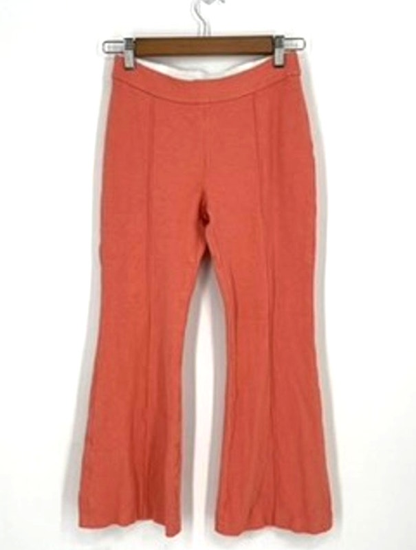 Rosetta Getty Pants Cropped Wide Leg Small Pull On